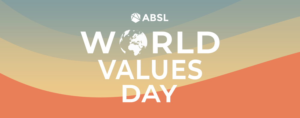 a graphic with the inscription World Values Day
